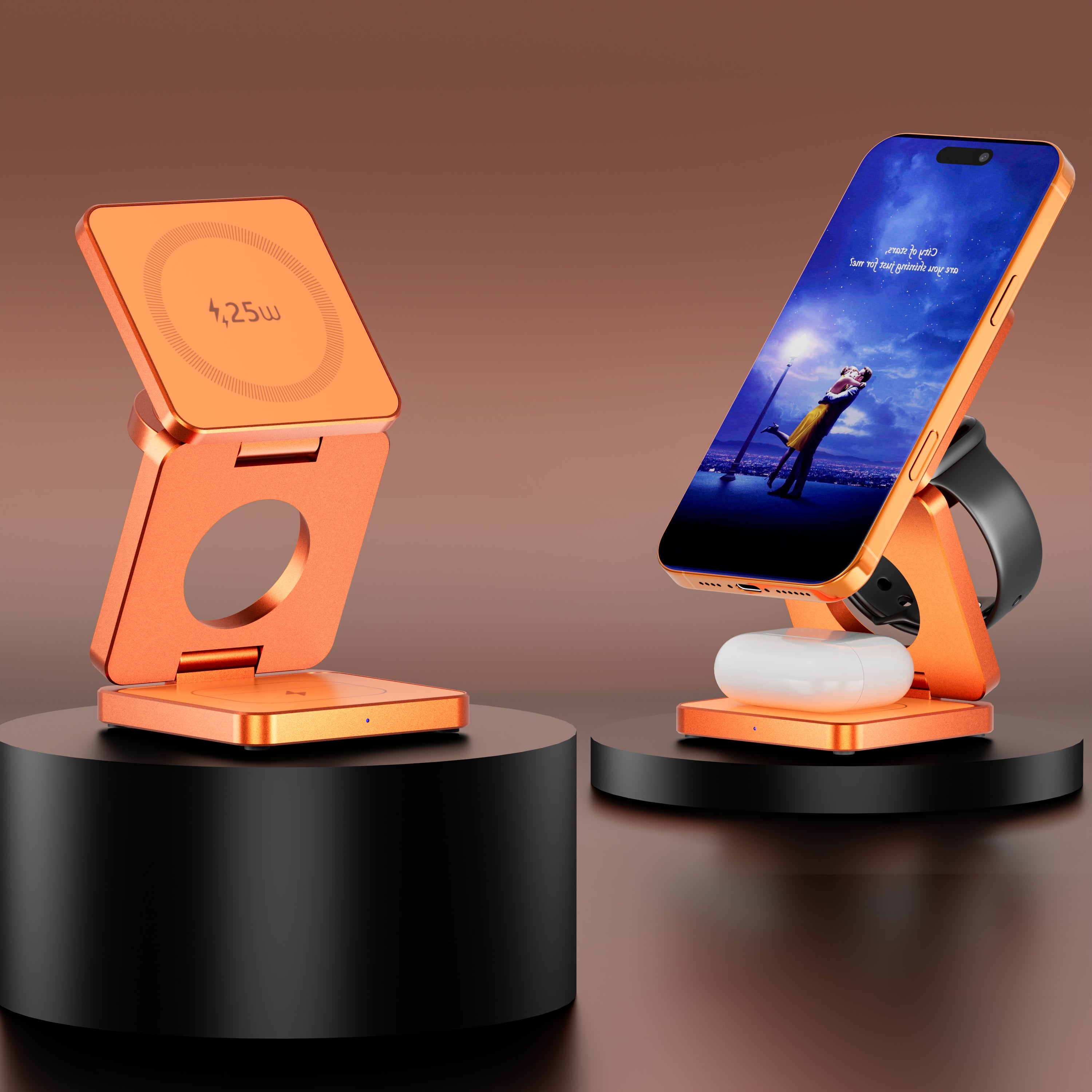 TechSnap Elite Qi2.2 - Folded and unfolded studio render