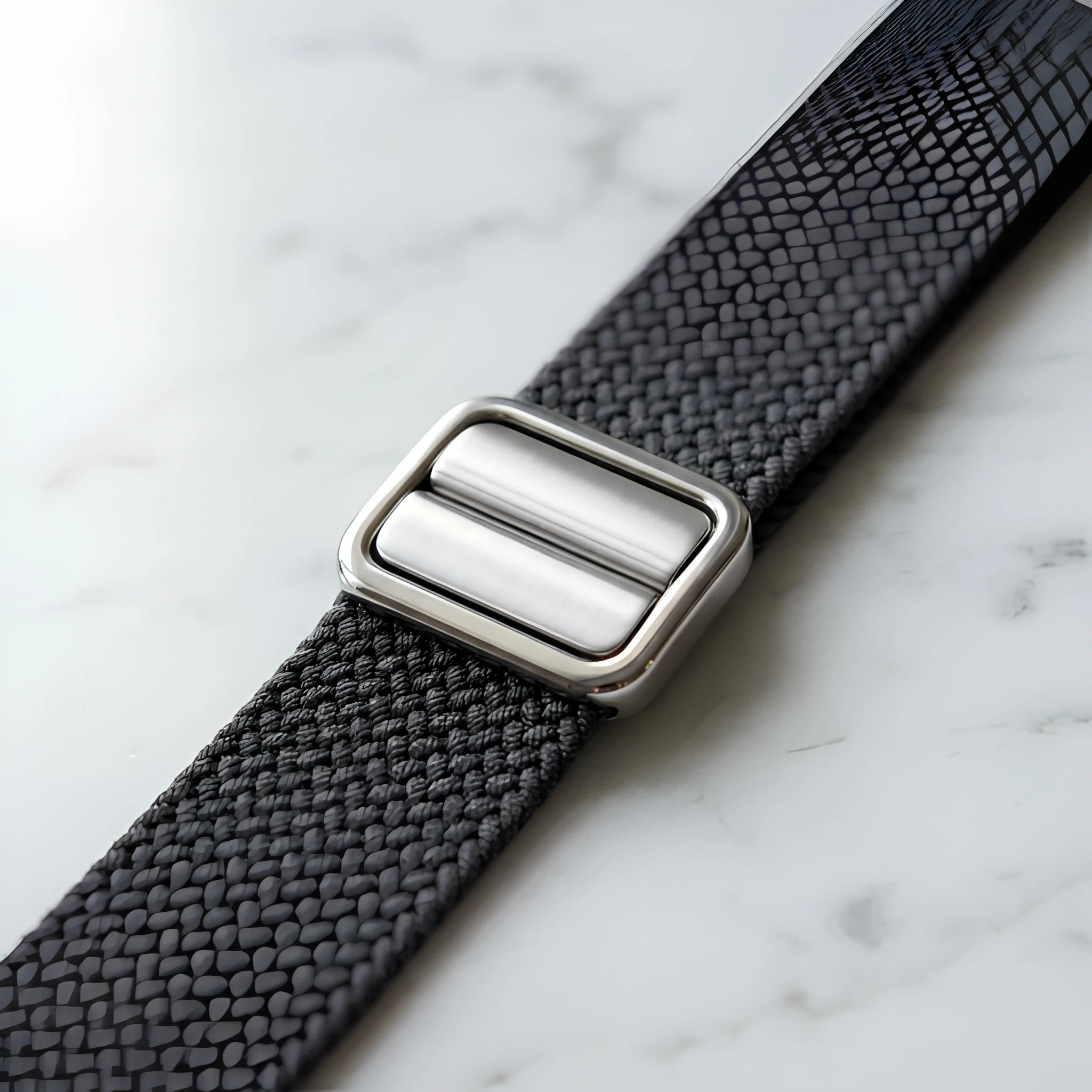 LoopBand magnetic clasp macro on marble