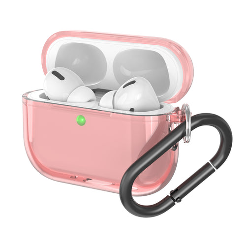 TechSnap GlowGuard — Translucent AirPods Pro 2 Case with Carabiner