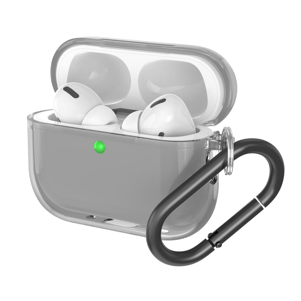 TechSnap GlowGuard — Translucent AirPods Pro 2 Case with Carabiner